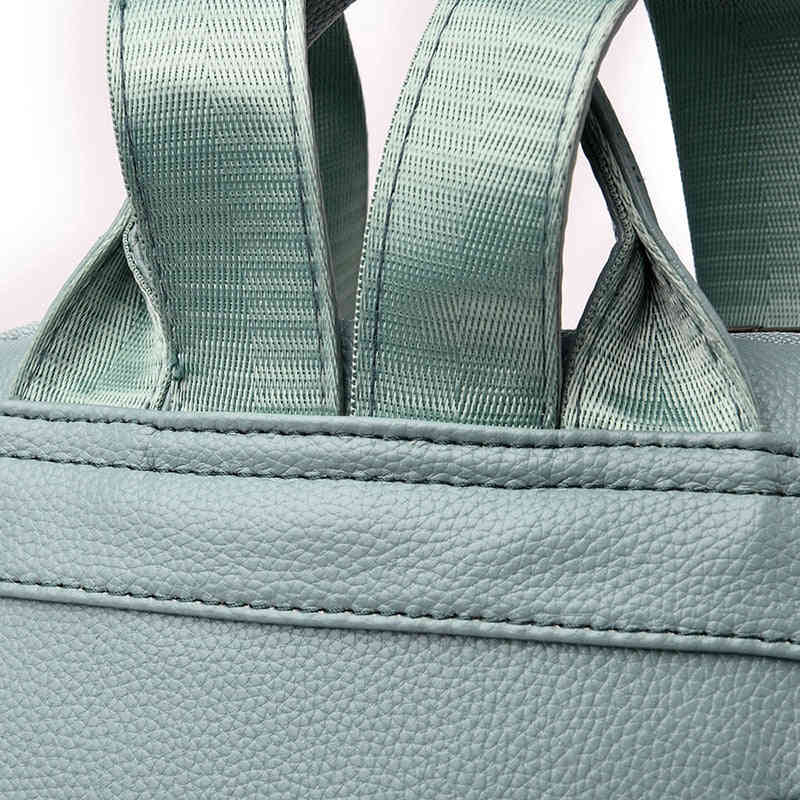 Innovato Design Large Capacity Luxury Soft Leather School Bag and Travel Backpack