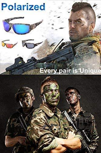 MOTELAN Polarized Outdoor Sports Sunglasses - TR90 Camo Frame for Men & Women