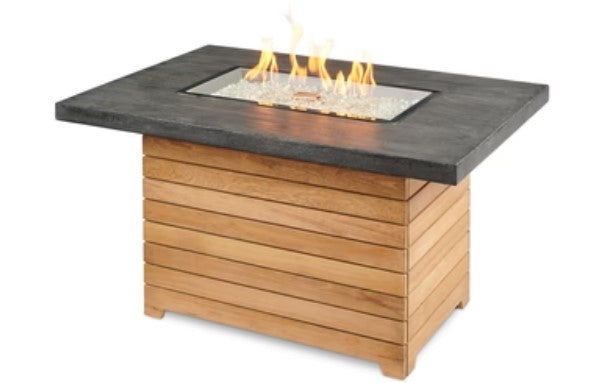 The Outdoor Greatroom | Darien Rectangular Gas Fire Pit Table