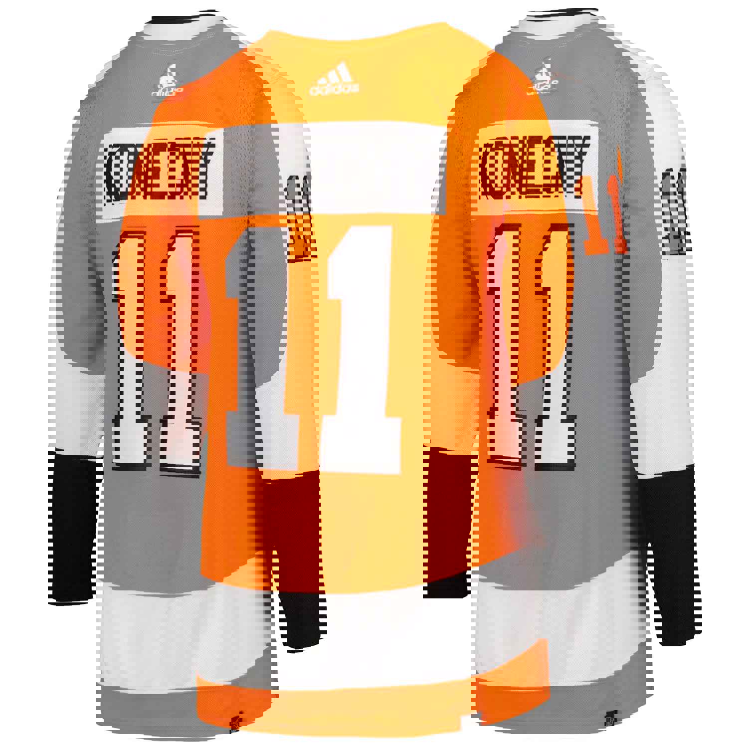 Travis Konecny Philadelphia Flyers adidas Primegreen Authentic Pro Home Player Jersey - Orange