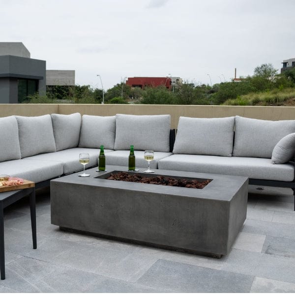Stonelum Manhattan 01 Rectangular Concrete Fire Pit