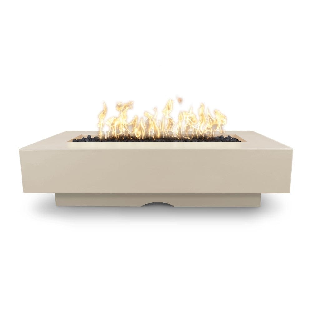 Top Fires Del Mar 96-Inch Rectangular GFRC Gas Fire Pit with Flame Sense Ignition