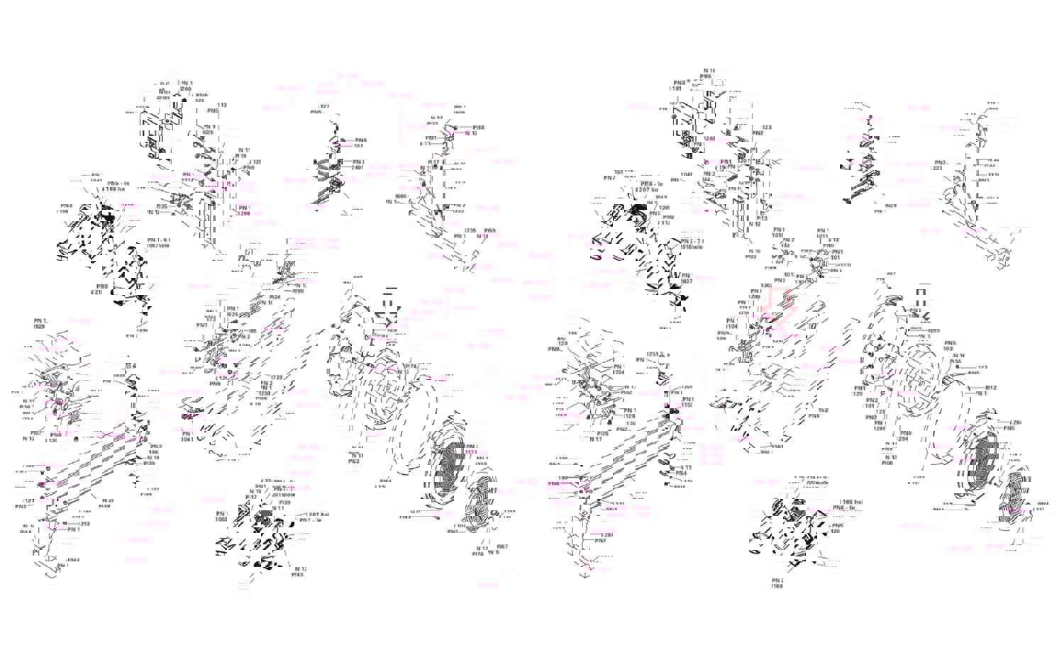 Concept 2 Model C/D/E Indoor Rower PM5 Monitor with Fender & Washer (Used)