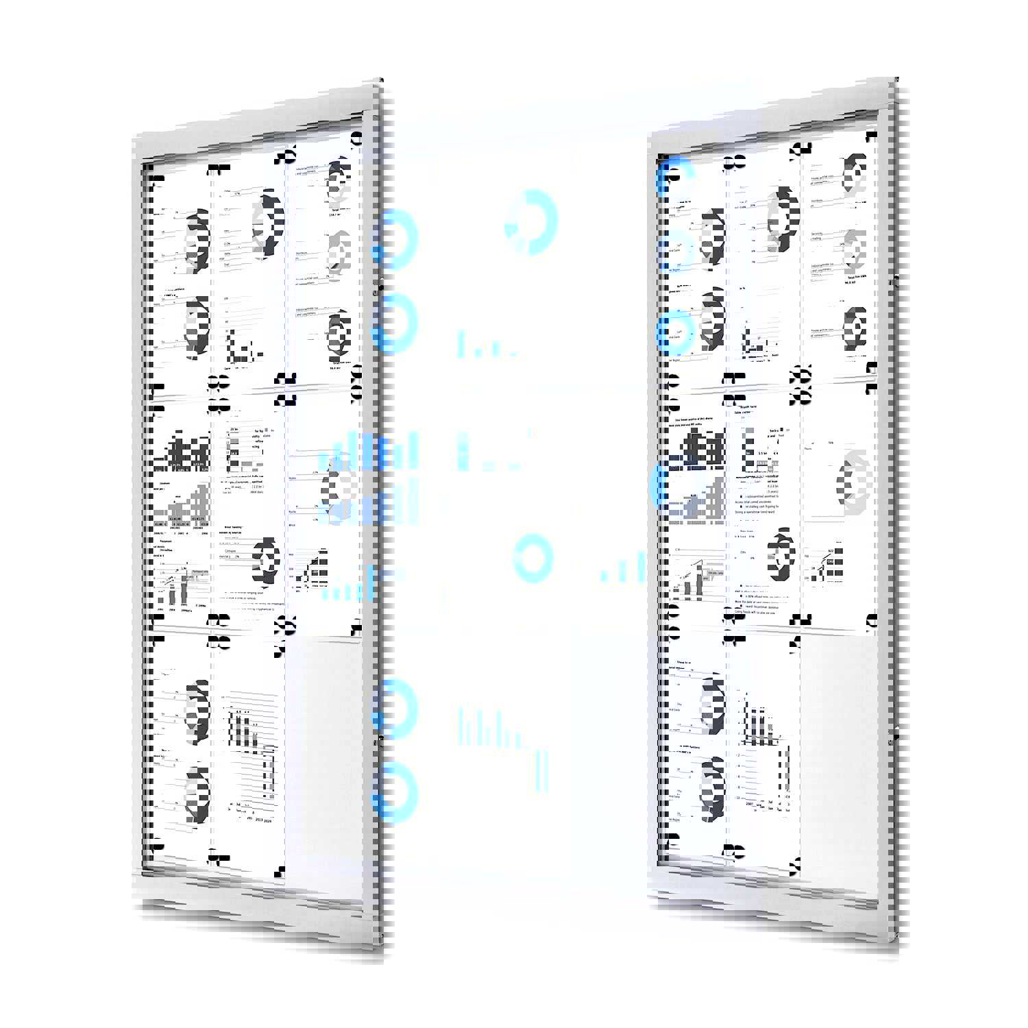 Enclosed Notice Board with Swing Door for Indoor and Outdoor Use