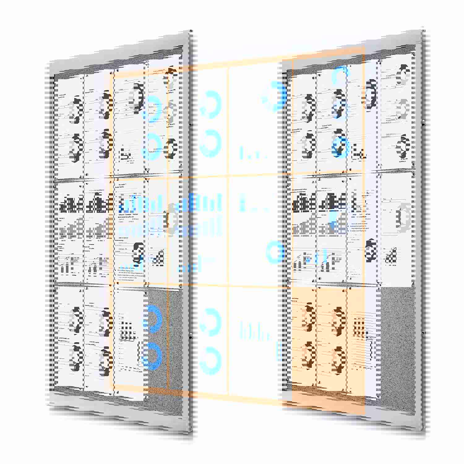 Enclosed Notice Board with Swing Door for Indoor and Outdoor Use