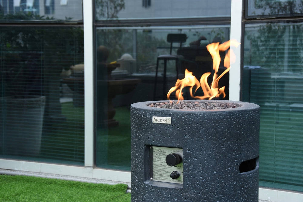 Lava Tube Outdoor Fire Pit Table - Liquid Propane