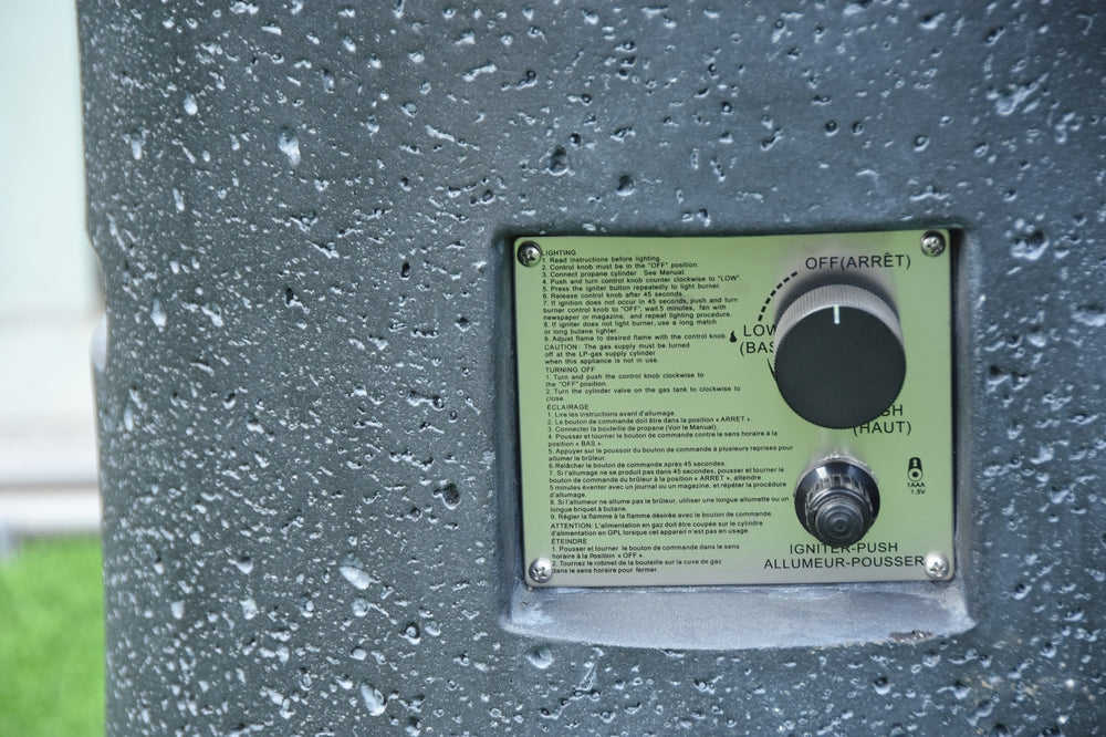 Lava Tube Outdoor Fire Pit Table - Liquid Propane