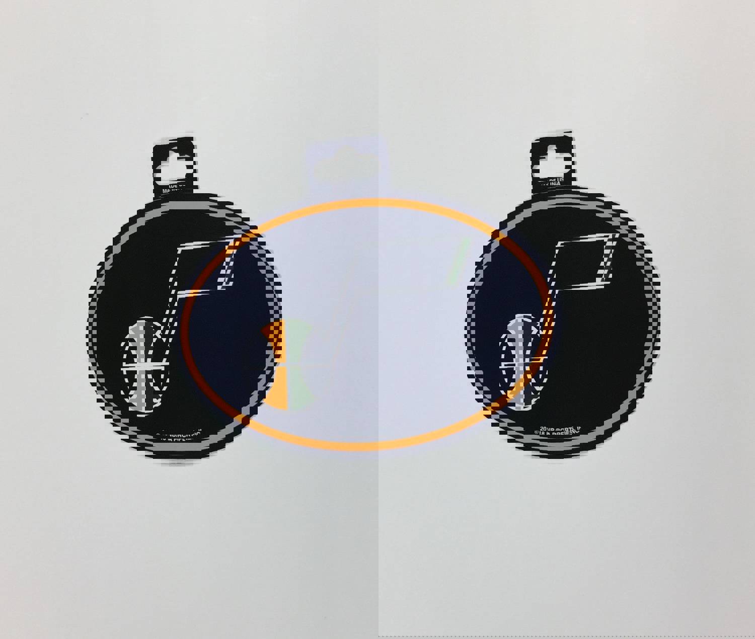 Utah Jazz Oval Decal Full Color Sticker - Officially Licensed