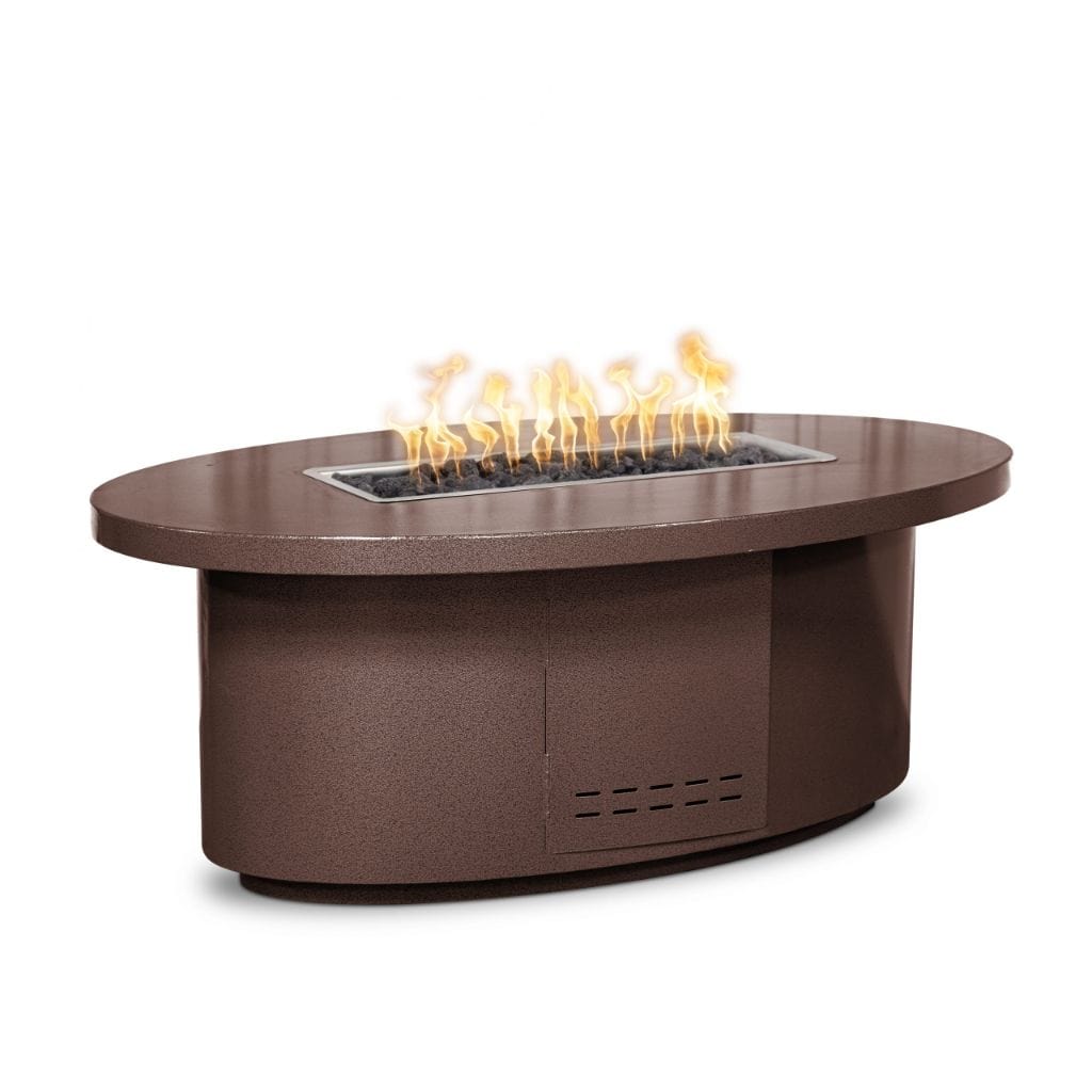 72 Vallejo Copper & Corten Steel & Stainless Steel Rectangle Fire Pit - The Outdoor Plus