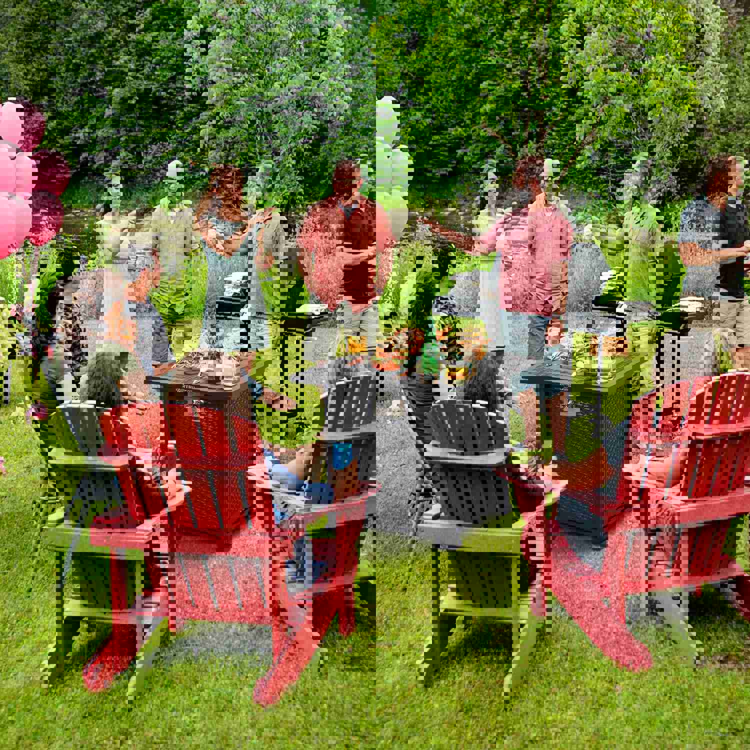 GARVEE PIONEERWORKS 28 Inch Propane Fire Pit Table - 50000BTU Rectangle Fire Table with Cover