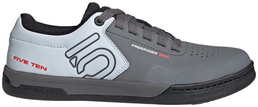 Five Ten Freerider Pro Flat Shoe - Mens Grey Five / Cloud White / Halo Blue 8