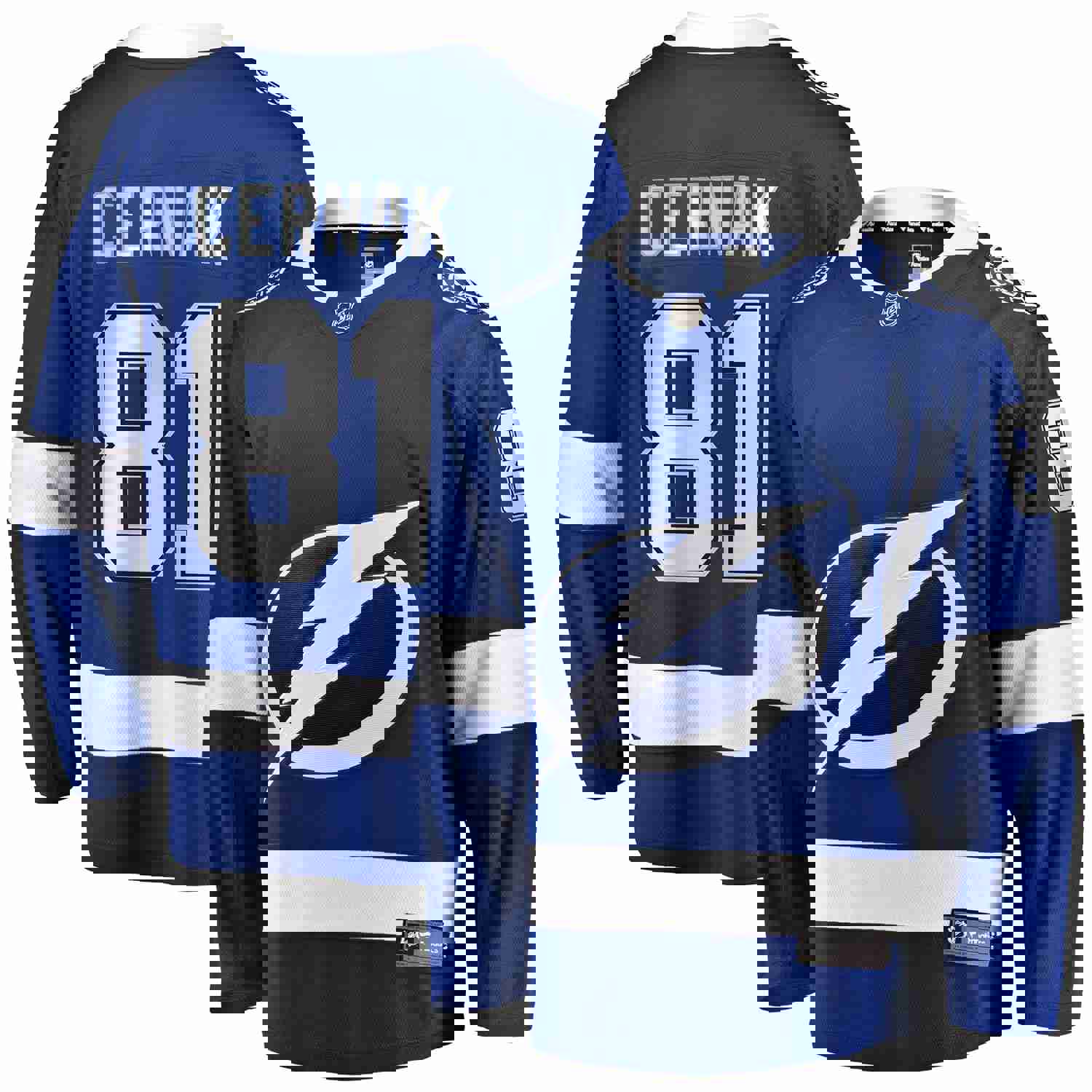 Erik Cernak Tampa Bay Lightning Fanatics Branded Home Breakaway Player Jersey - Blue