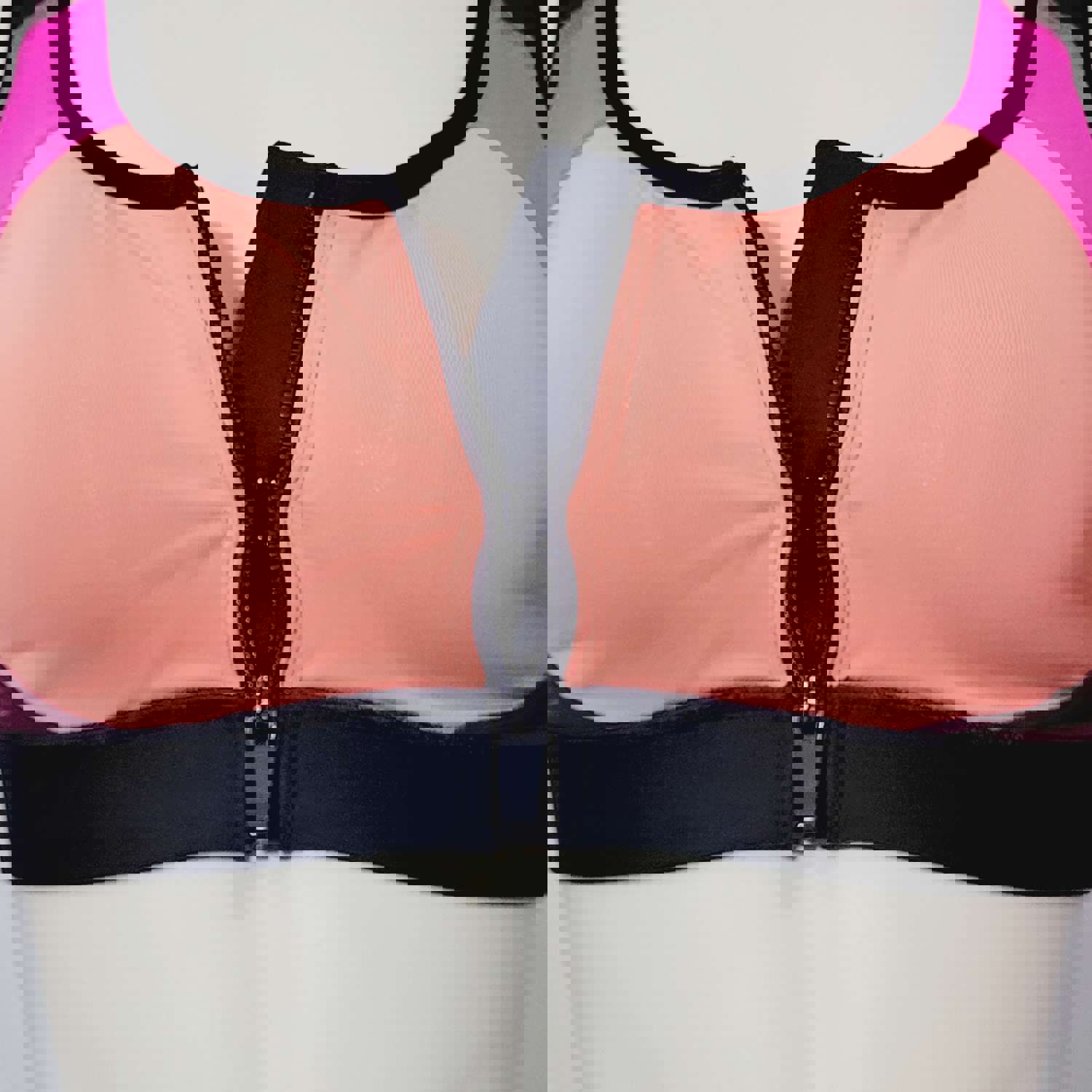 Champion N9643 Power Shape Max Zip Front Wire Free Sports Bra