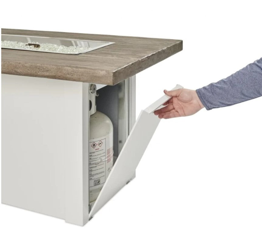 Outdoor GreatRoom Company Havenwood 44-Inch Rectangular Propane Gas Fire Pit Table