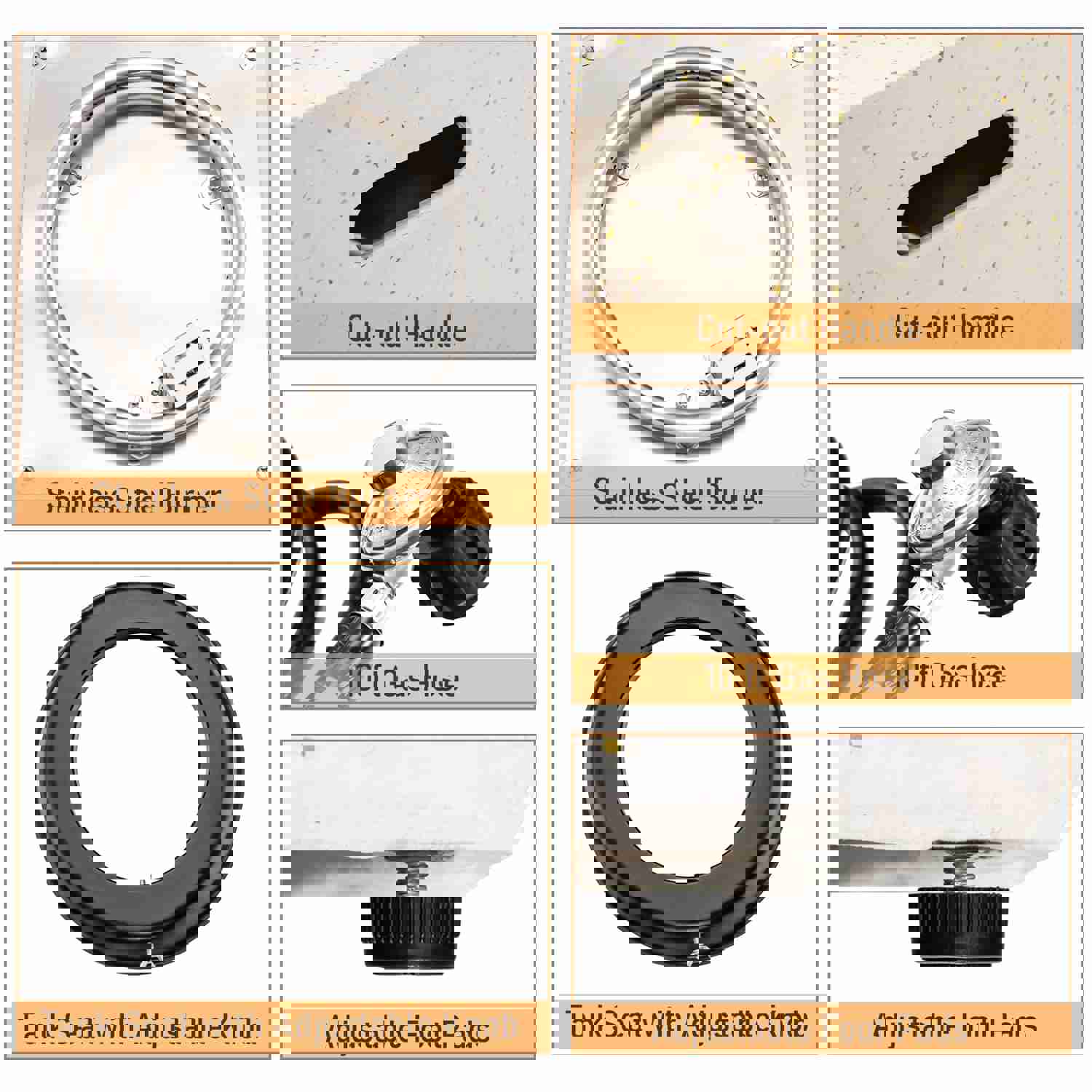 Tangkula 28 Inches Propane Fire Pit Table, 40,000 BTU Square Fire Table with Lava Rocks