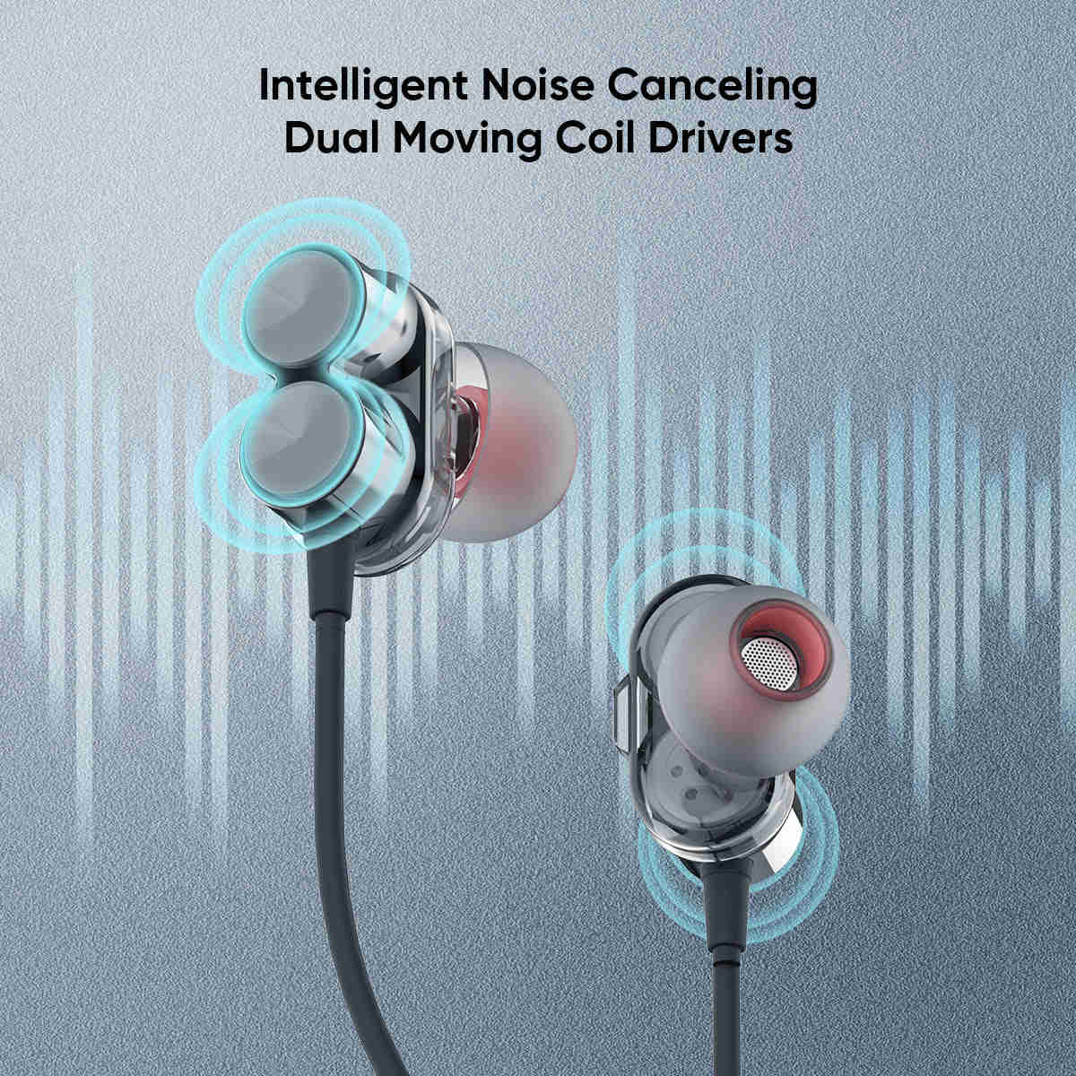 Waterproof Wireless Neckband Headphones with Dynamic Volume Control