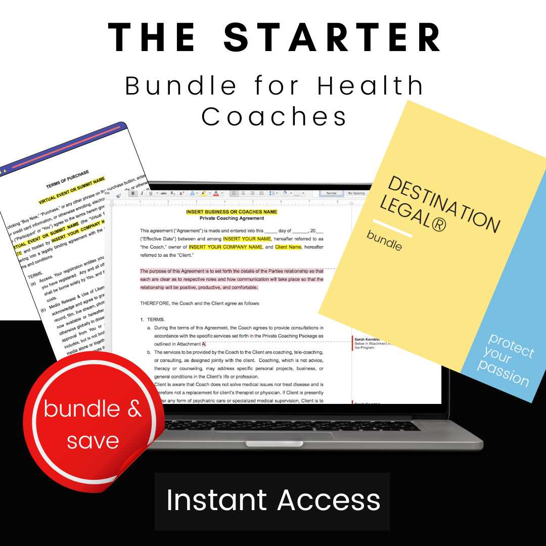 Legal Protection Kit for Health and Wellness Businesses